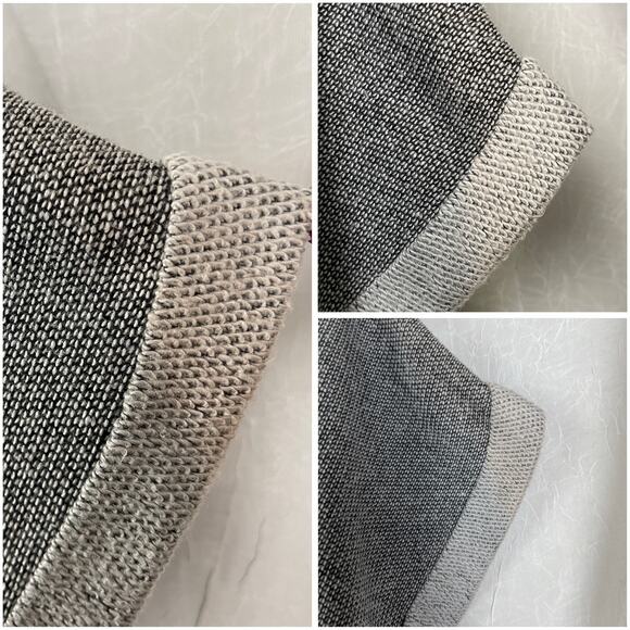 Forever 21 Grey Black Studded Short Sleeve Fringe Top Southwestern Oversized SM - Picture 15 of 16